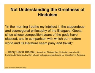 Threat To Hinduism