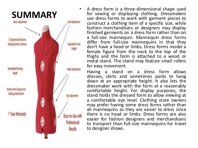 three dimensional dress form sew perfect dress form