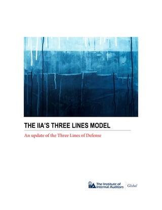 THE IIA’S THREE LINES MODEL
An update of the Three Lines of Defense
 