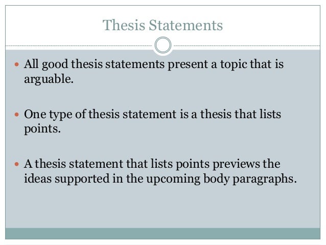 thesis statement examples for depression