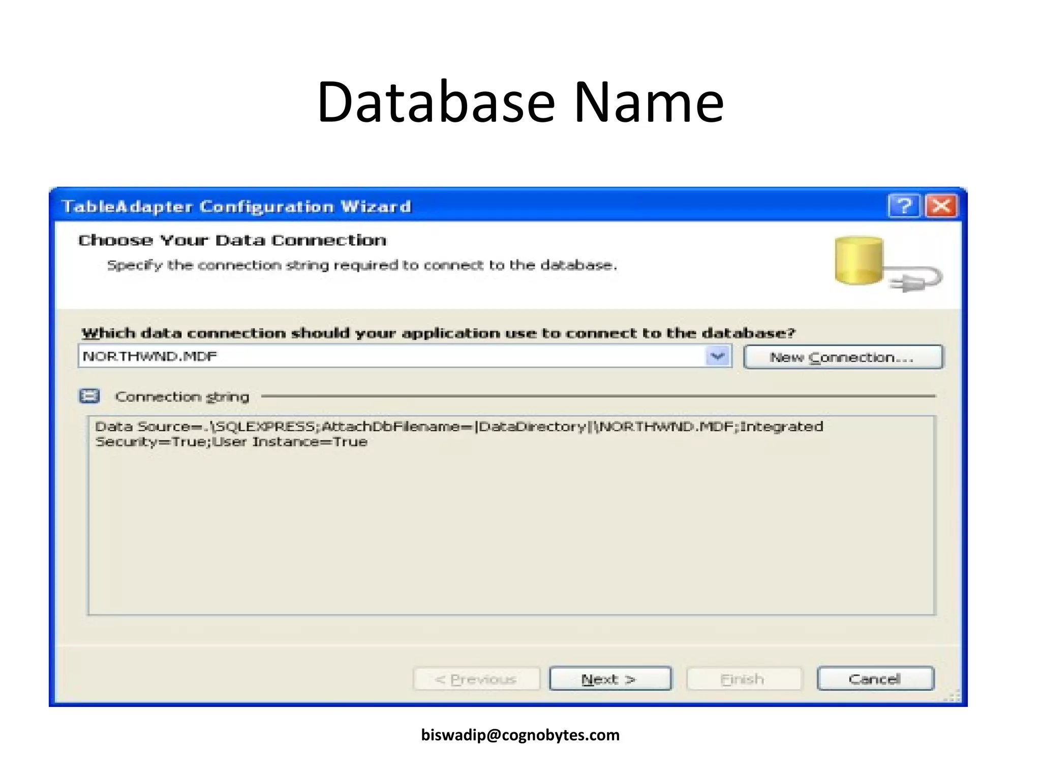 Database Name [email_address] 