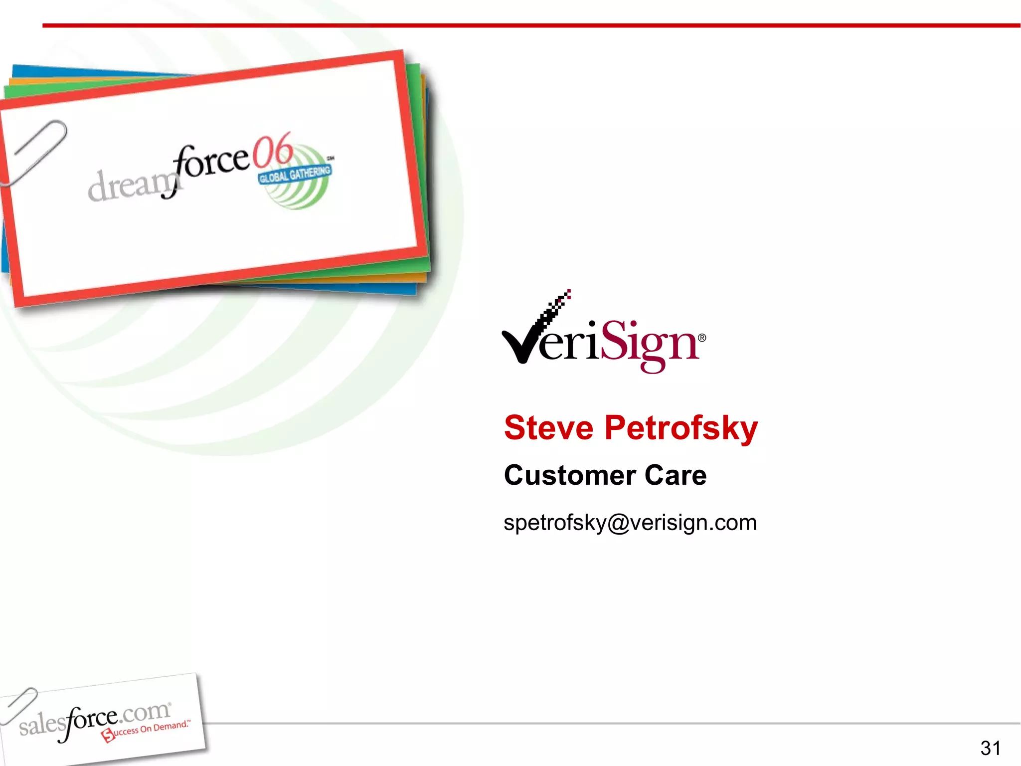 Steve Petrofsky Customer Care [email_address] 