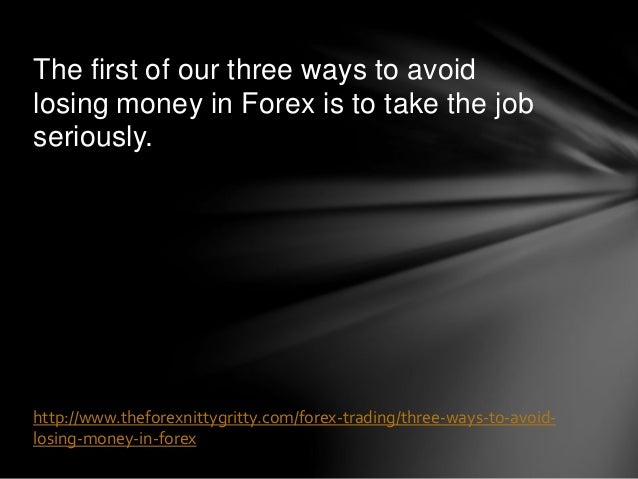Is forex money losing machine