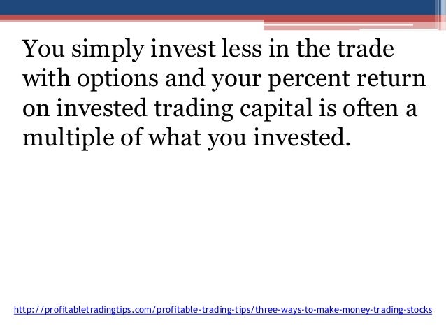 Make money trading stocks and options