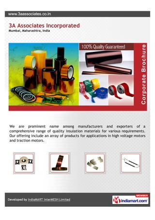 3A Associates Incorporated
Mumbai, Maharashtra, India




We are prominent name among manufacturers and exporters of a
com...