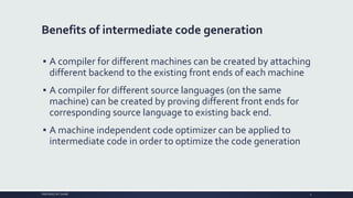 Three address code In Compiler Design | PPTX