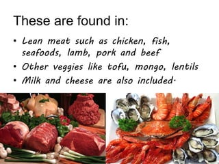 Three Basic Foods Three basic food groups | PPTX