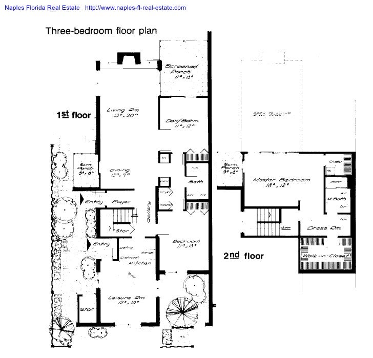 Three bedroom at sharondale condominiums of palm river naples florida