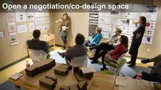 Connecting the dots with enterprise maps
Open a negotiation/co-design space
 