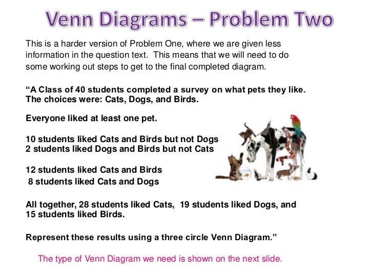 three circle venn diagrams three set venn diagram word problems