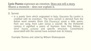 Three Classifications of Poetry | PPTX