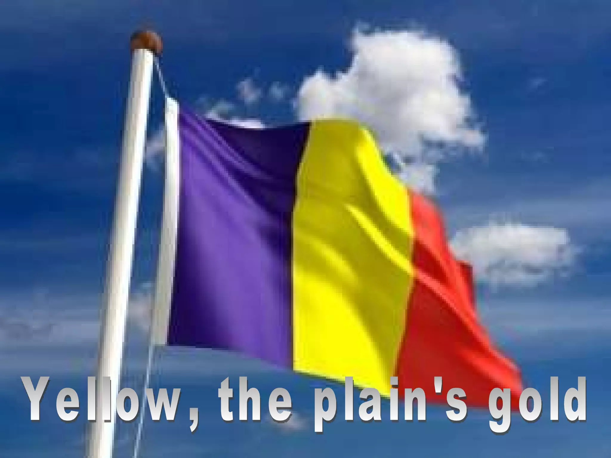 Yellow, the plain's gold 