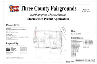 Three County Fairgrounds Stormwater Permit Application 10-01-2010