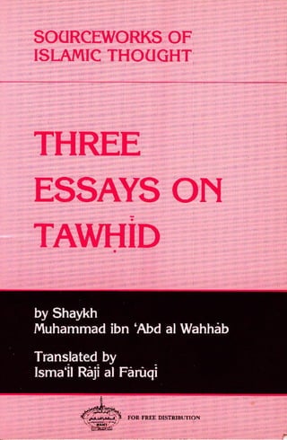 Three Essays on Tawheed - Ibn Wahhab
