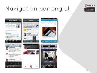 Navigation par onglet




                        24
 