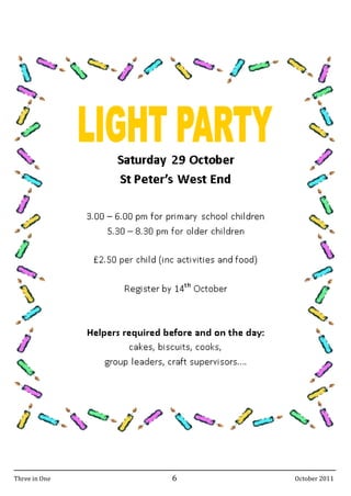 Three in One   6   October 2011
 