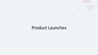 Product Launches
 
