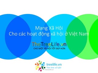 1
CHO MỘT XÃ HỘI TỐT ĐẸP HƠN
Mạng Xã Hội
Cho các hoạt động xã hội ở Việt Nam
TheTreeLife.vn
Thetreelife.vn
 