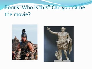 Bonus: Who is this? Can you name
the movie?
 