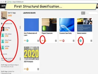 First Structural Gamification….
 