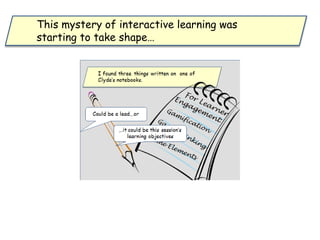 This mystery of interactive learning was
starting to take shape…
 