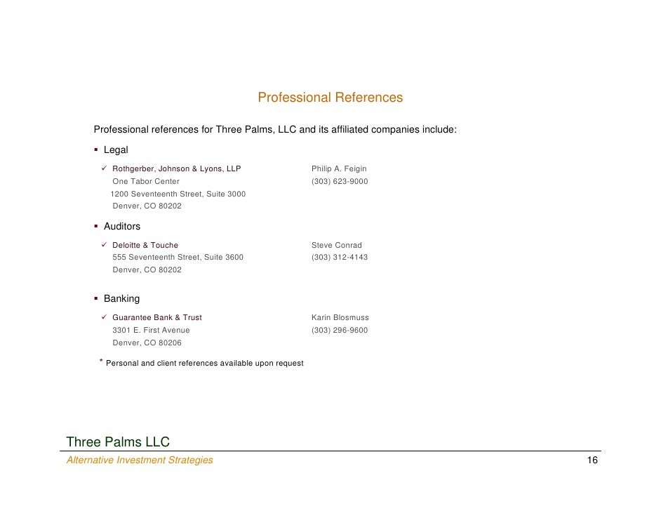 three references