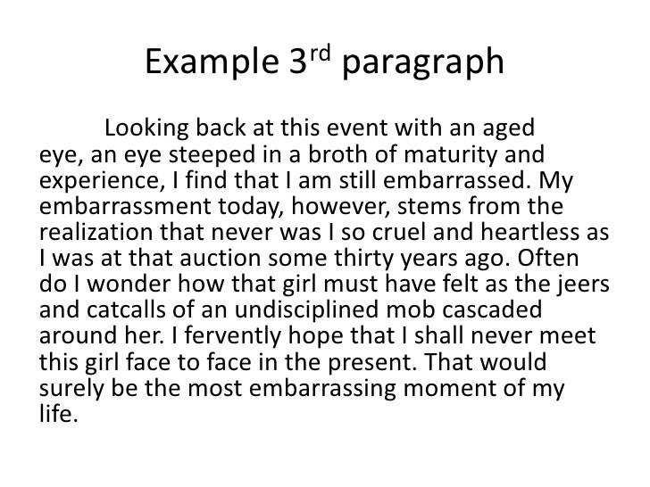 How to write an three paragraph essay