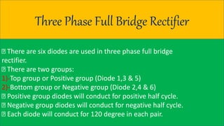 Three phase full bridge rectifier | PPTX
