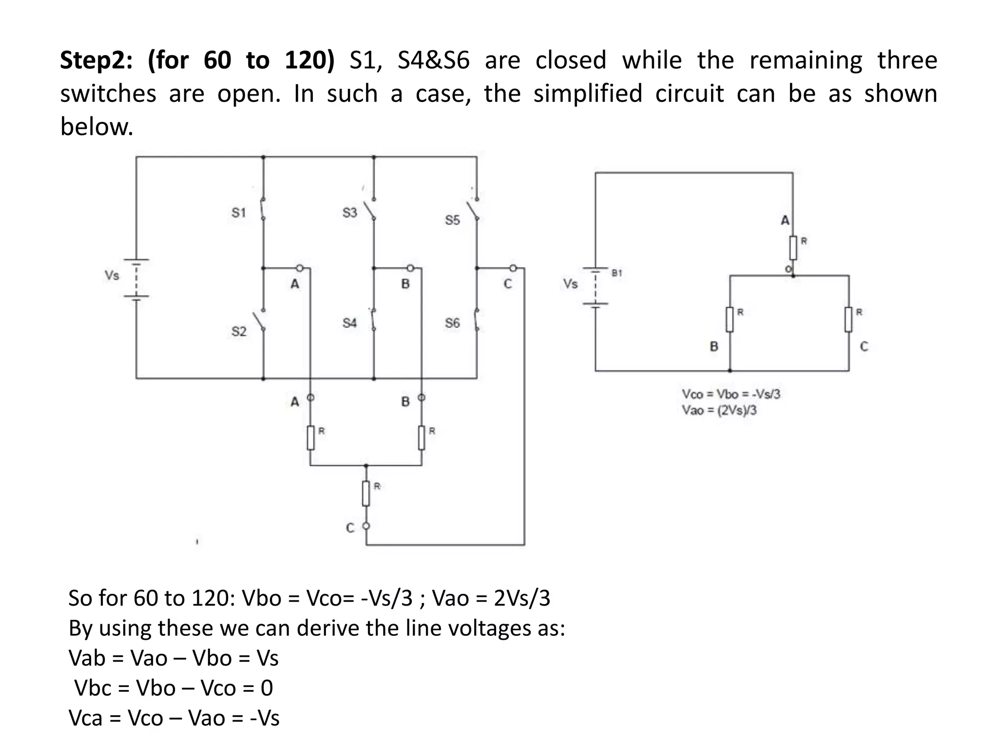 Three phase inverter - 180 and 120 Degree Mode of Conduction | PPTX