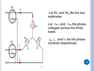 Three Phase Power Measurement | PPTX