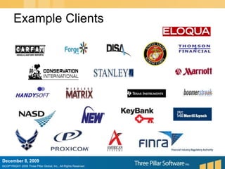 Example ClientsDecember 6, 2009