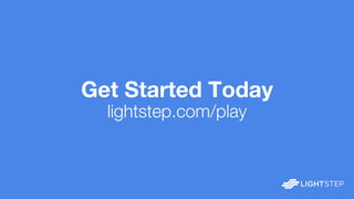 Get Started Today
lightstep.com/play
 