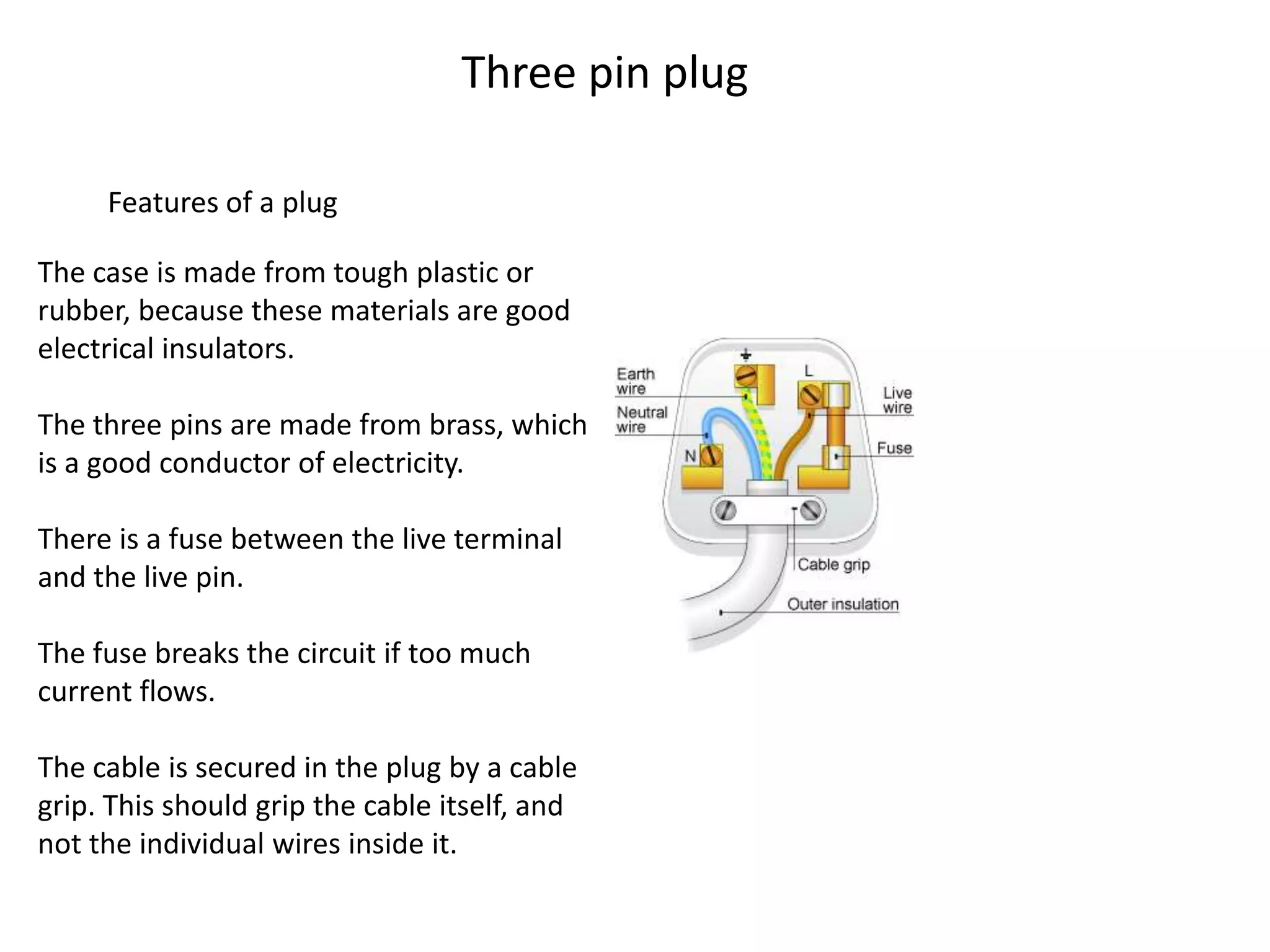 Three pin plug | PPTX