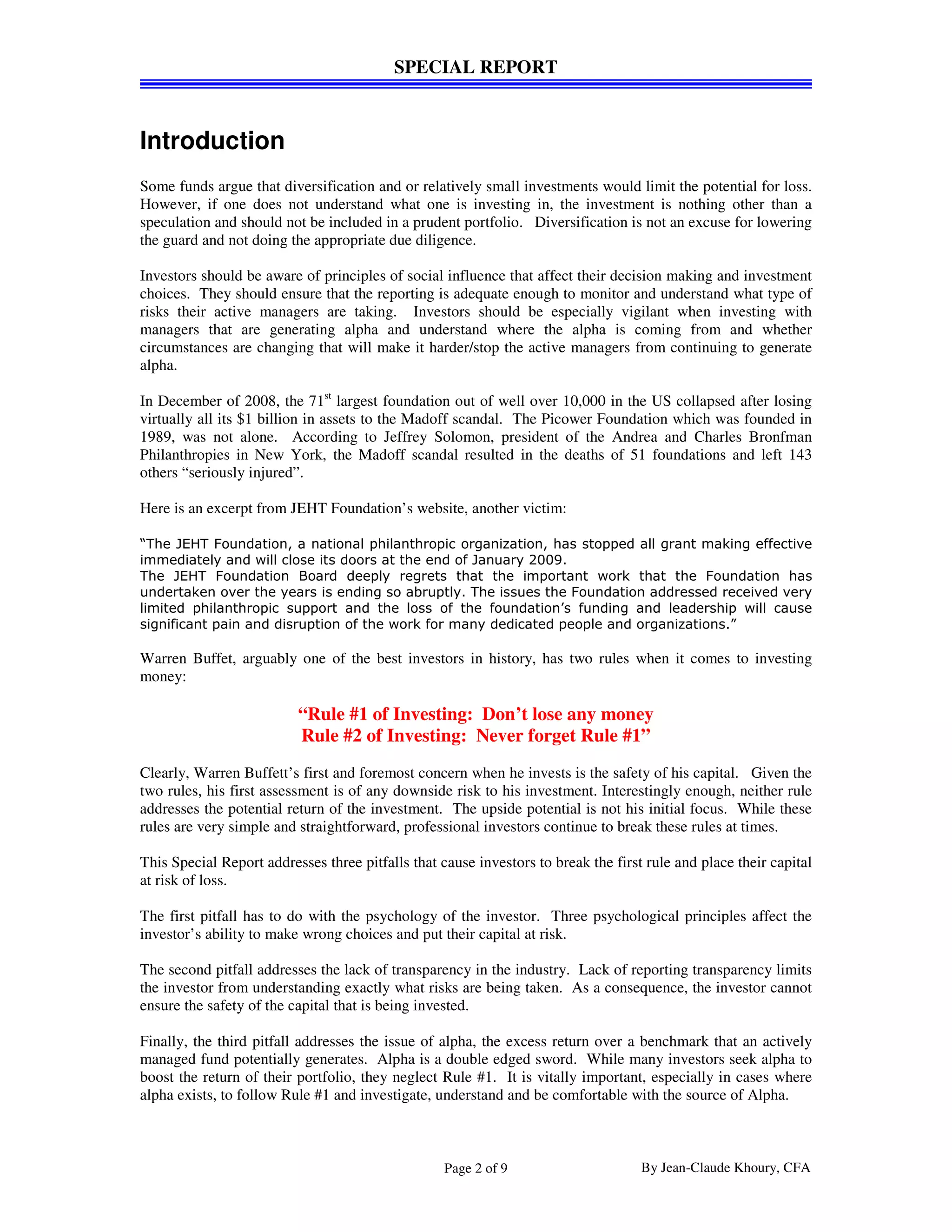 Three Pitfalls That Could Sink The Returns Of Your Investment Portfolio