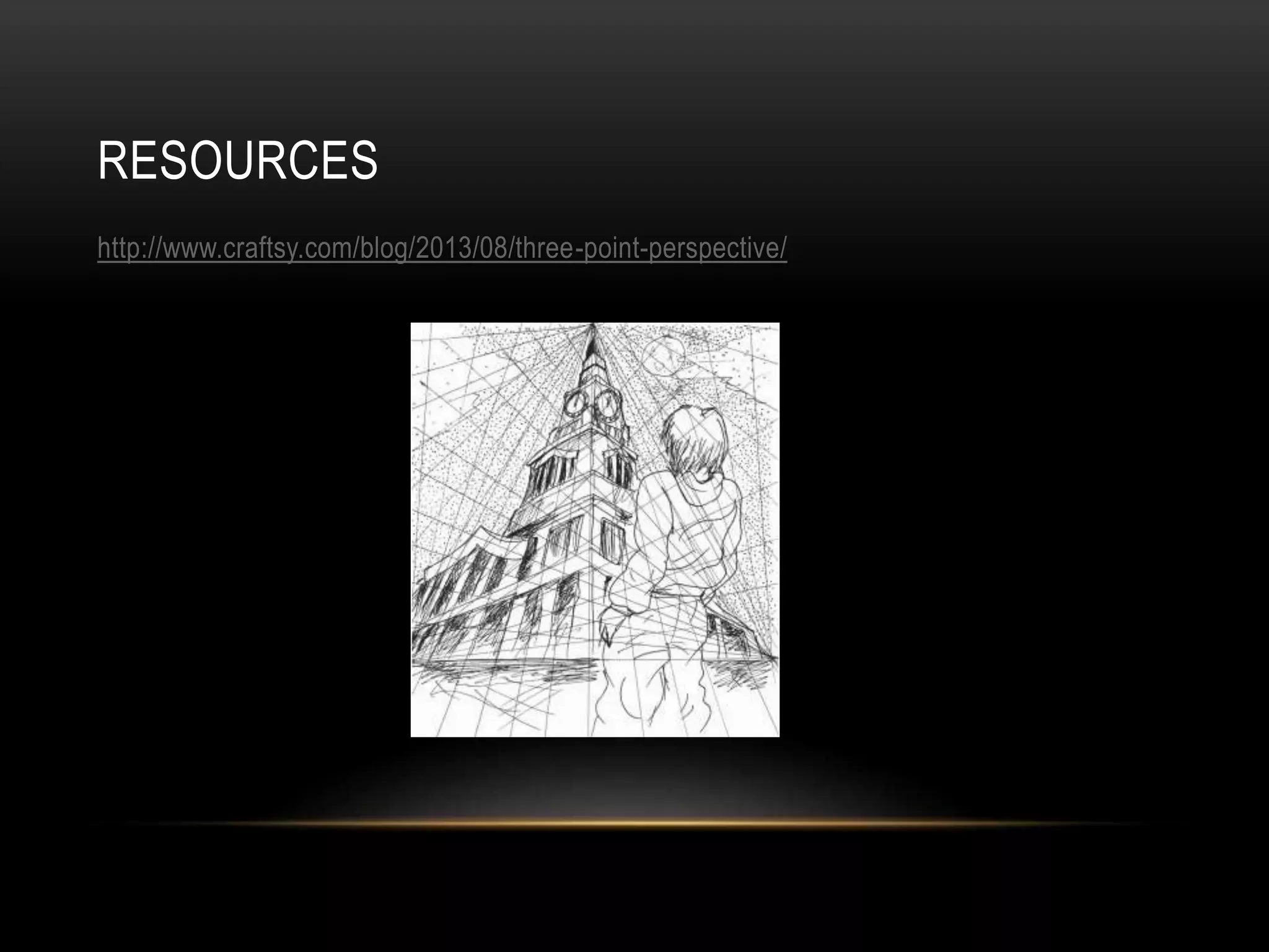 RESOURCES
http://www.craftsy.com/blog/2013/08/three-point-perspective/
 