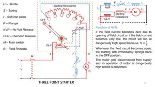 Three point starters for electrical engg | PDF