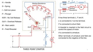 Multi Point Initiators Three point starters for electrical engg | PDF