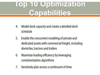 Three principles of transportation optimization