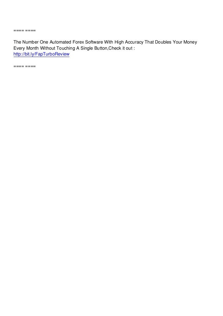 Automated forex software