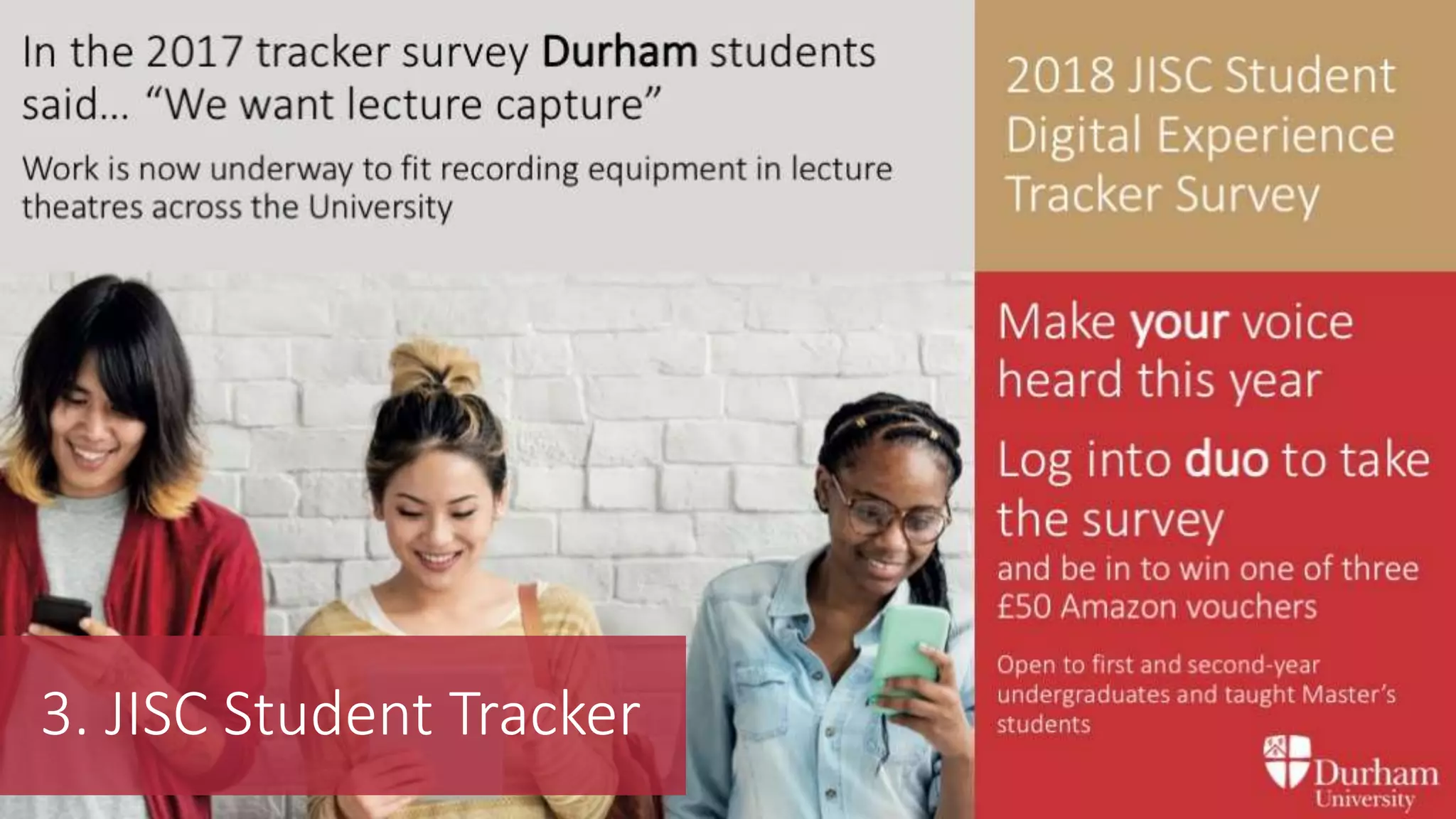 3. JISC Student Tracker
 