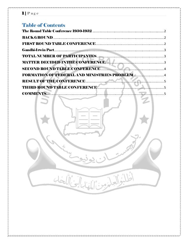 Three round table conference