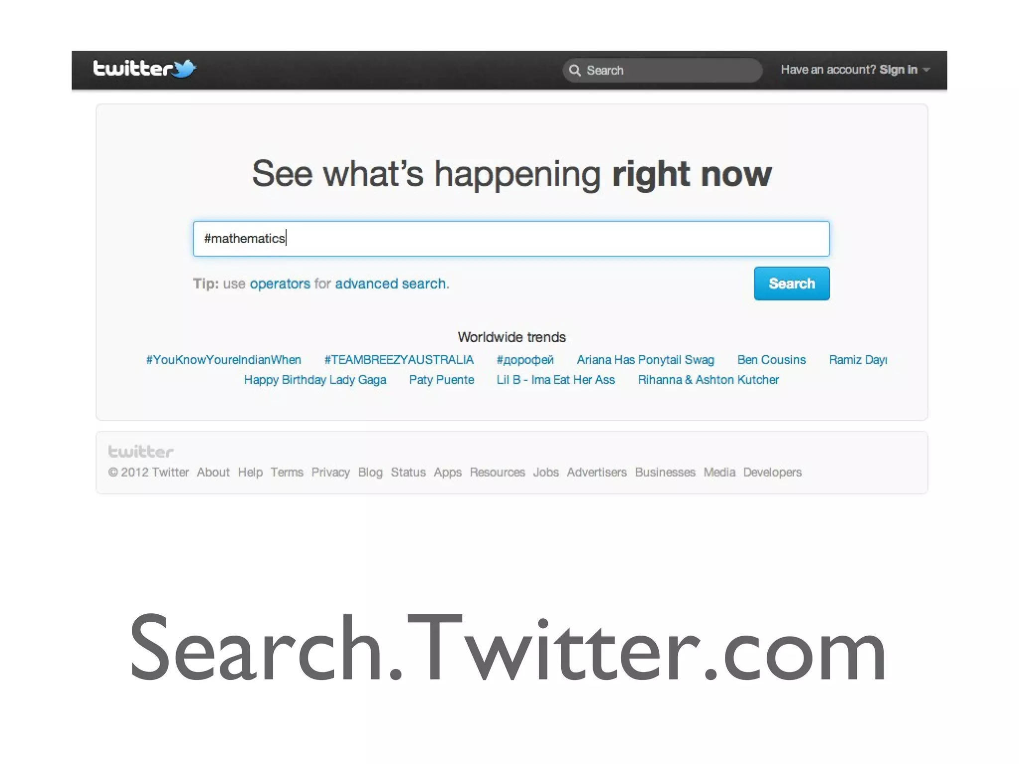 Search.Twitter.com
 