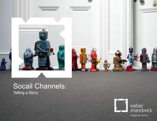 Socail Channels:
              Telling a Story




Elevating The Conversation                  Page 1
©WEBER SHANDWICK 2012 All rights reserved
 