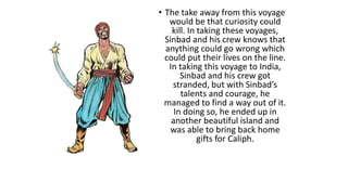 Sinbad Path Three slide challenge -The Seven Voyages of Sinbad | PPTX