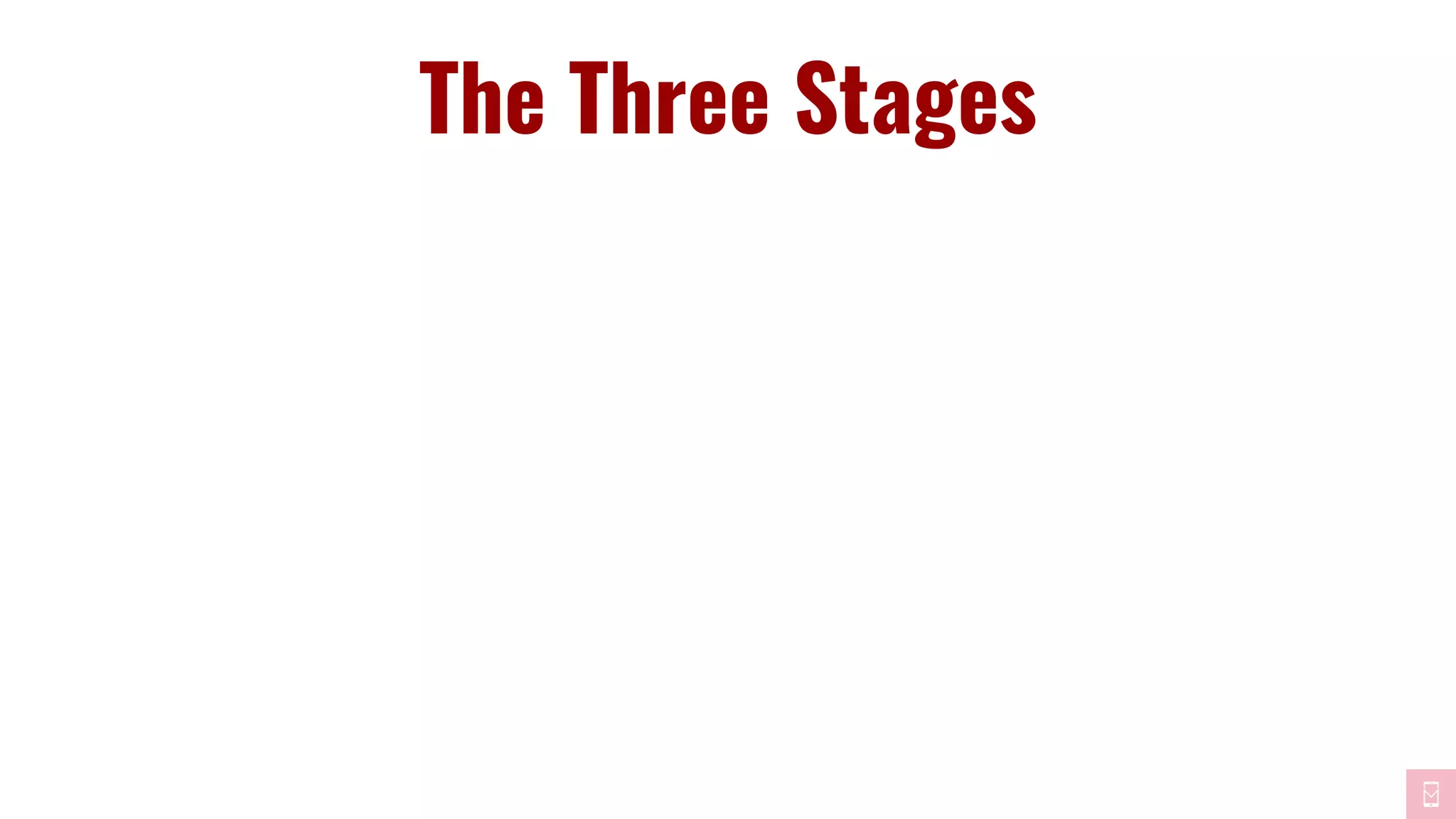 The Three Stages
 