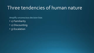 Three tendencies of human nature