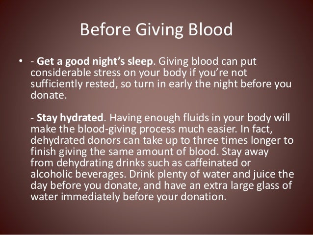 Foods Not To Eat Before Donating Blood Foods Not To Eat Before Donating Blood