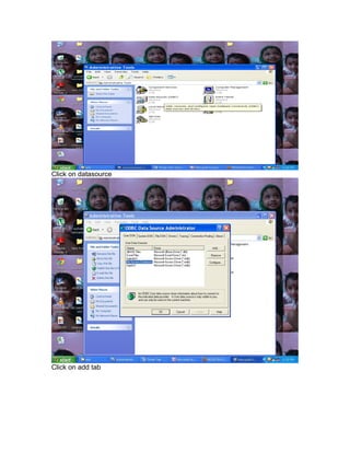 Click on datasource

Click on add tab

 