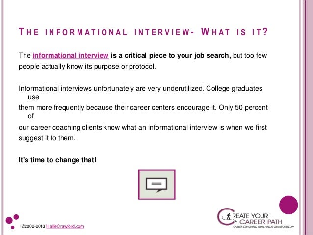 how to conduct an informational interview