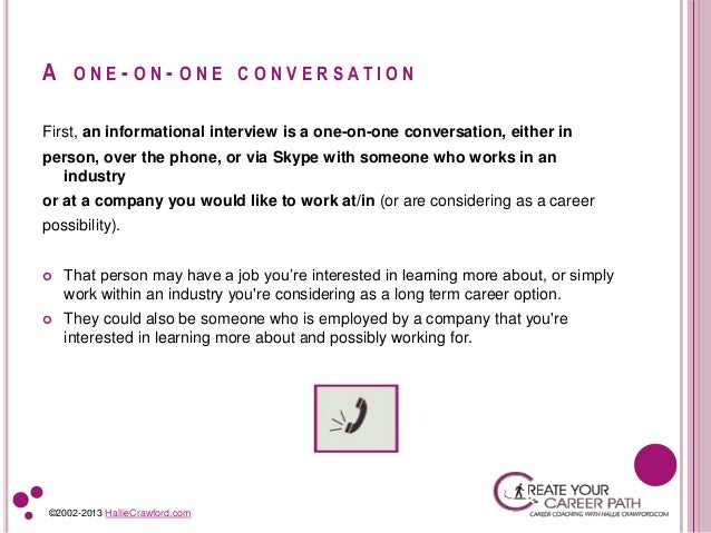 how to conduct an informational interview